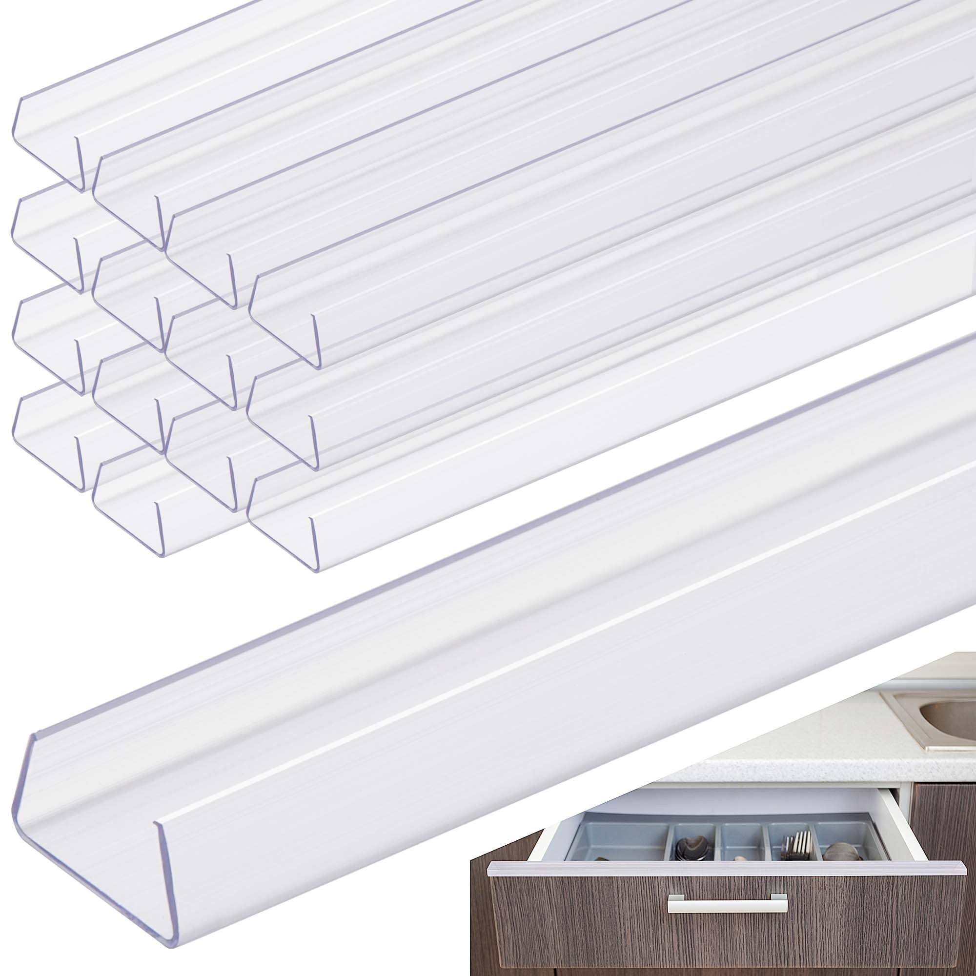 Nkiy Quen cabinet door edge guard on a 24-inch edge protects against wear