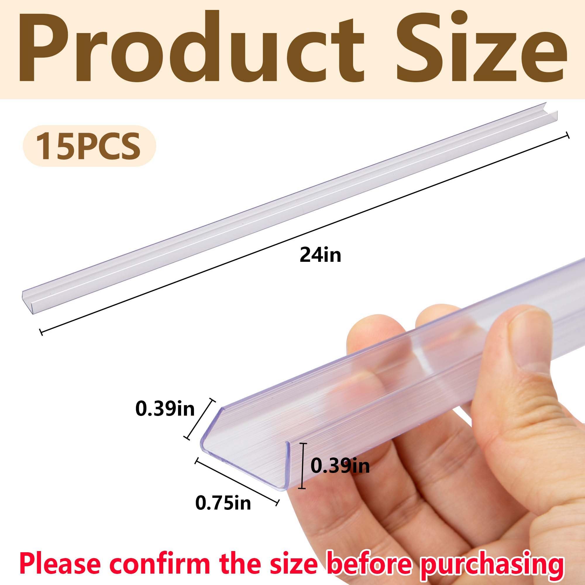 Nkiy Quen clear shelf edge protector blends with surfaces and prevents edge damage