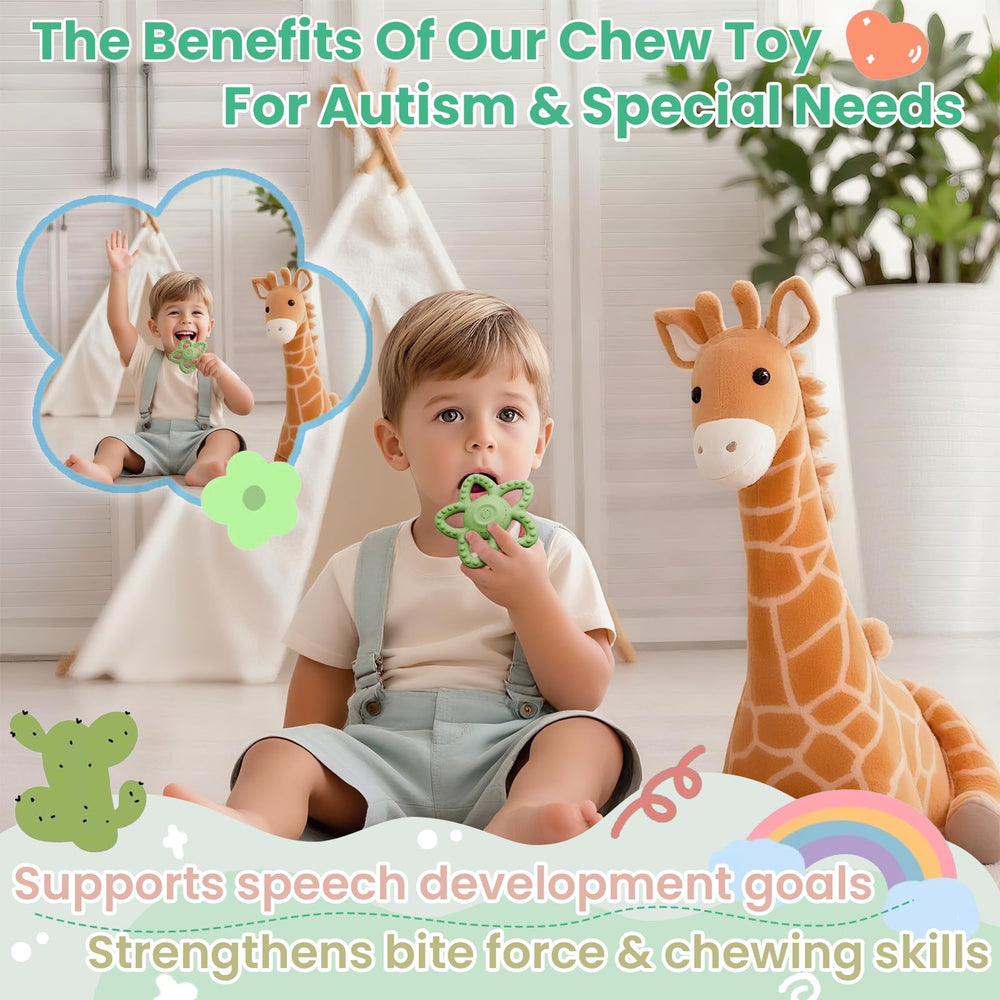 nlfdbfsh star teether texture closeup highlights oral exploration surfaces.
