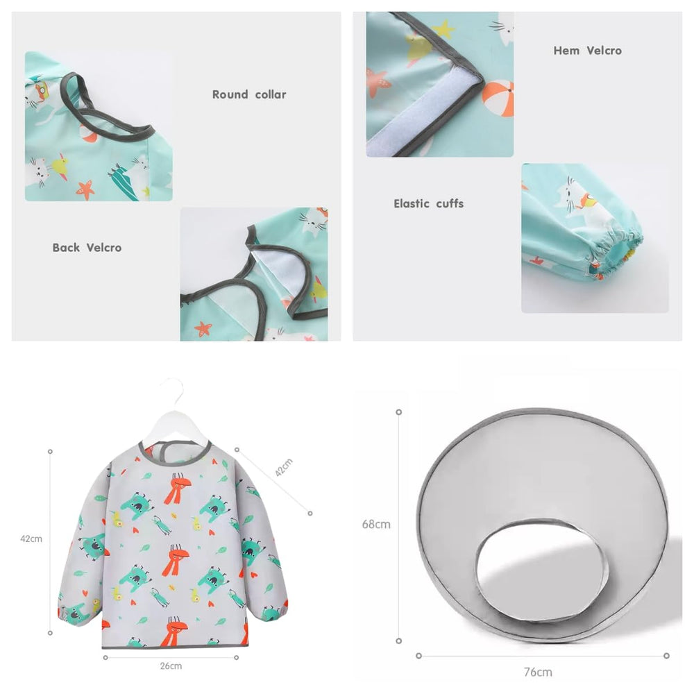 No-mess mealtime setup with Baby bib Food Catcher Bib and Tray Set supports easy cleanup.