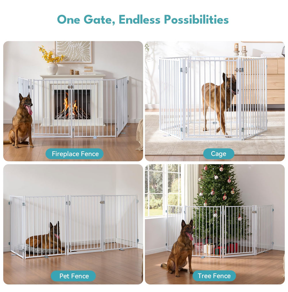 No Pawblems 156-inch wide barrier fits large openings like doorways.