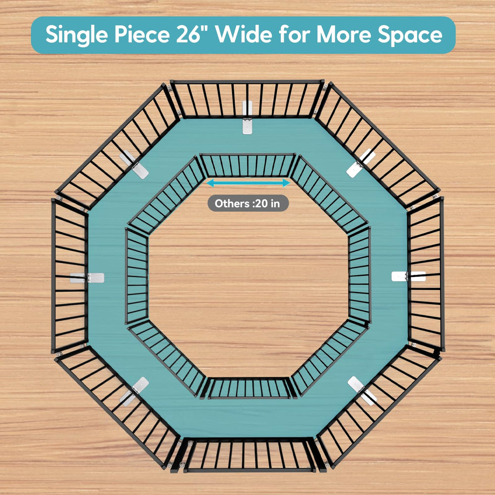 No Pawblems extended width up to 208 inches for large openings.