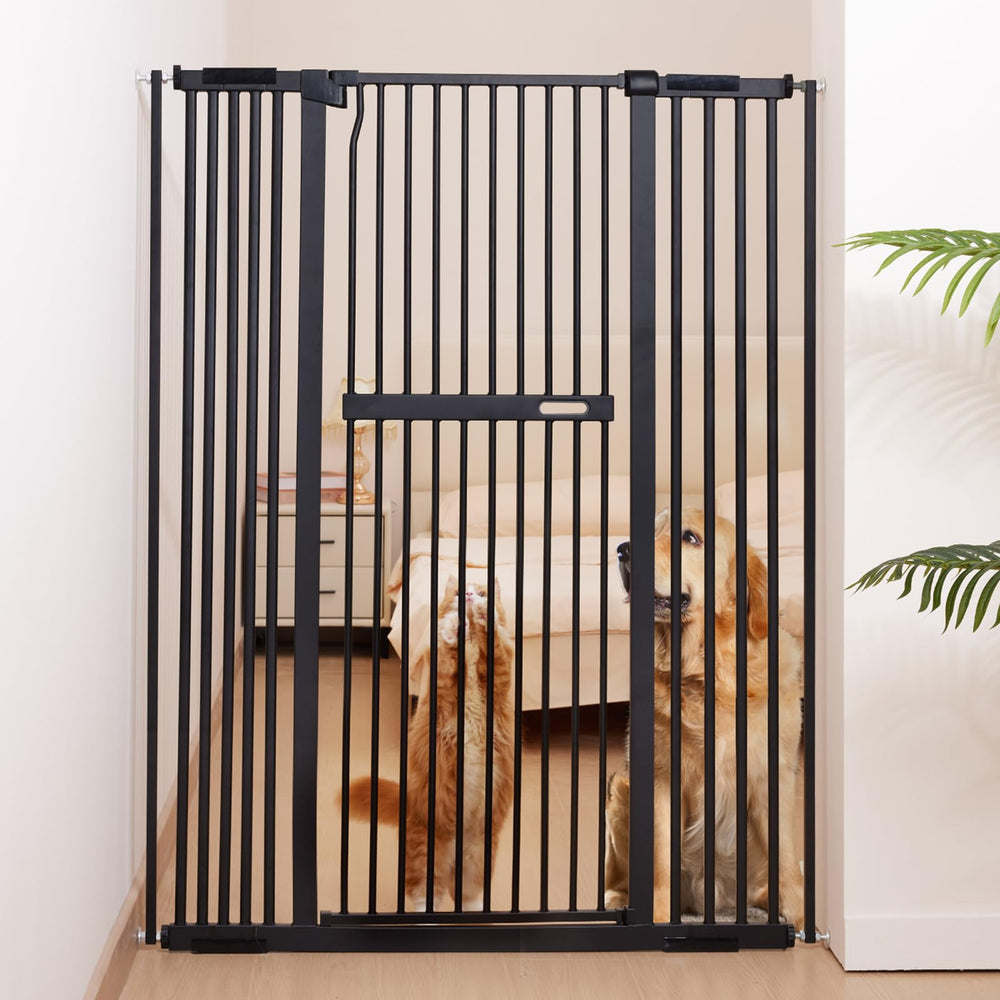 No Pawblems 55.1-inch gate overview for tall, pet-safe doorway containment.