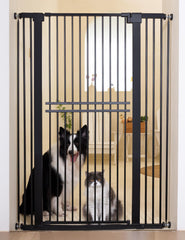 No Pawblems 55-inch gate front view blocks jumping for pets