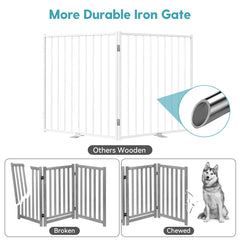 No Pawblems dog gate, 30 inches tall, keeps pets contained.