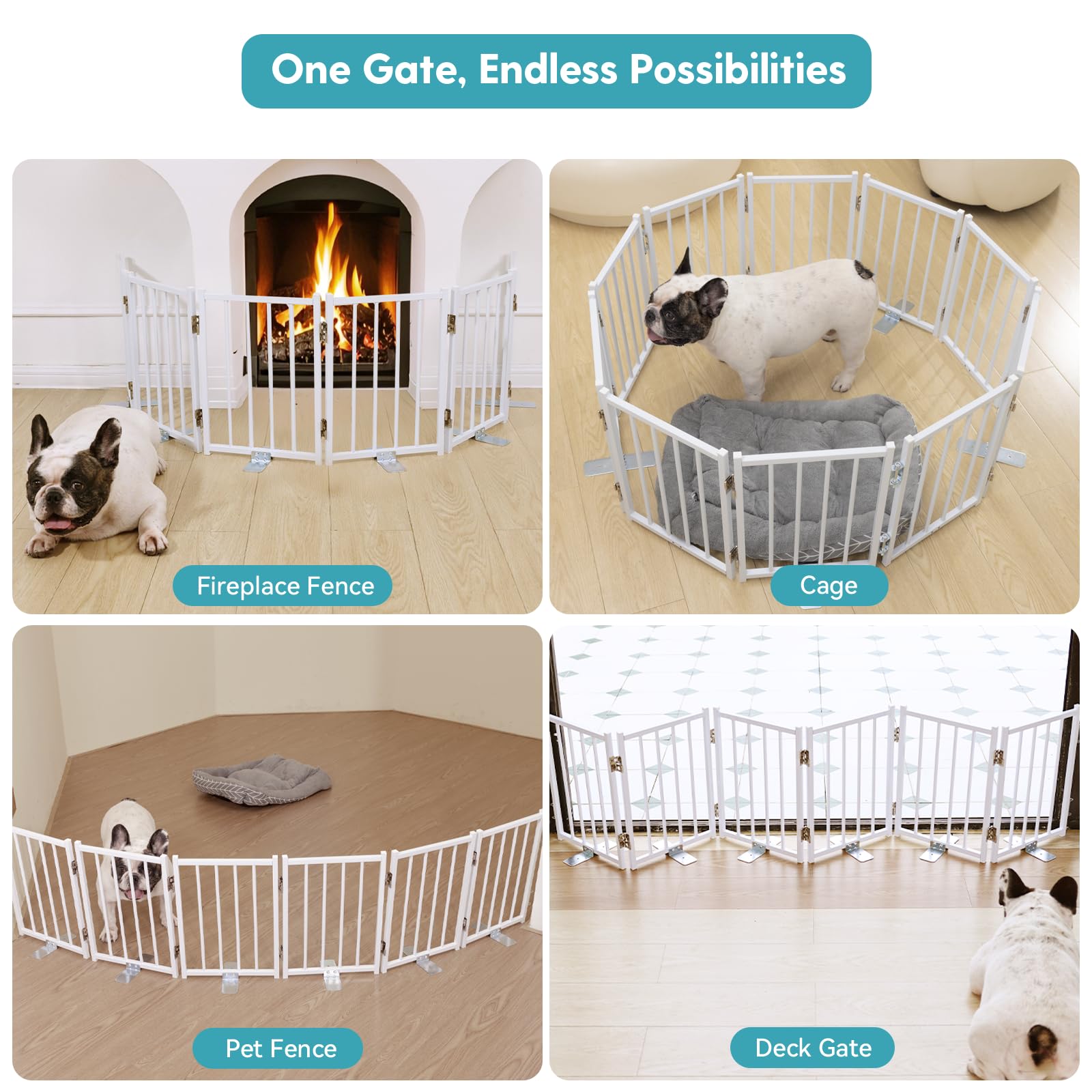 No Pawblems gate extended to 36 inches wide for flexible spaces.