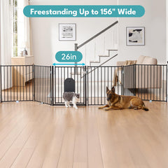No Pawblems dog gate panel assembly, modular setup expands openings.