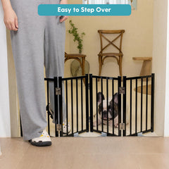 No Pawblems gate expands from 12 to 48 inches to fit various spaces.