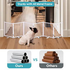 No Pawblems extra wide 72 inch gate spans wide doorways and hallways