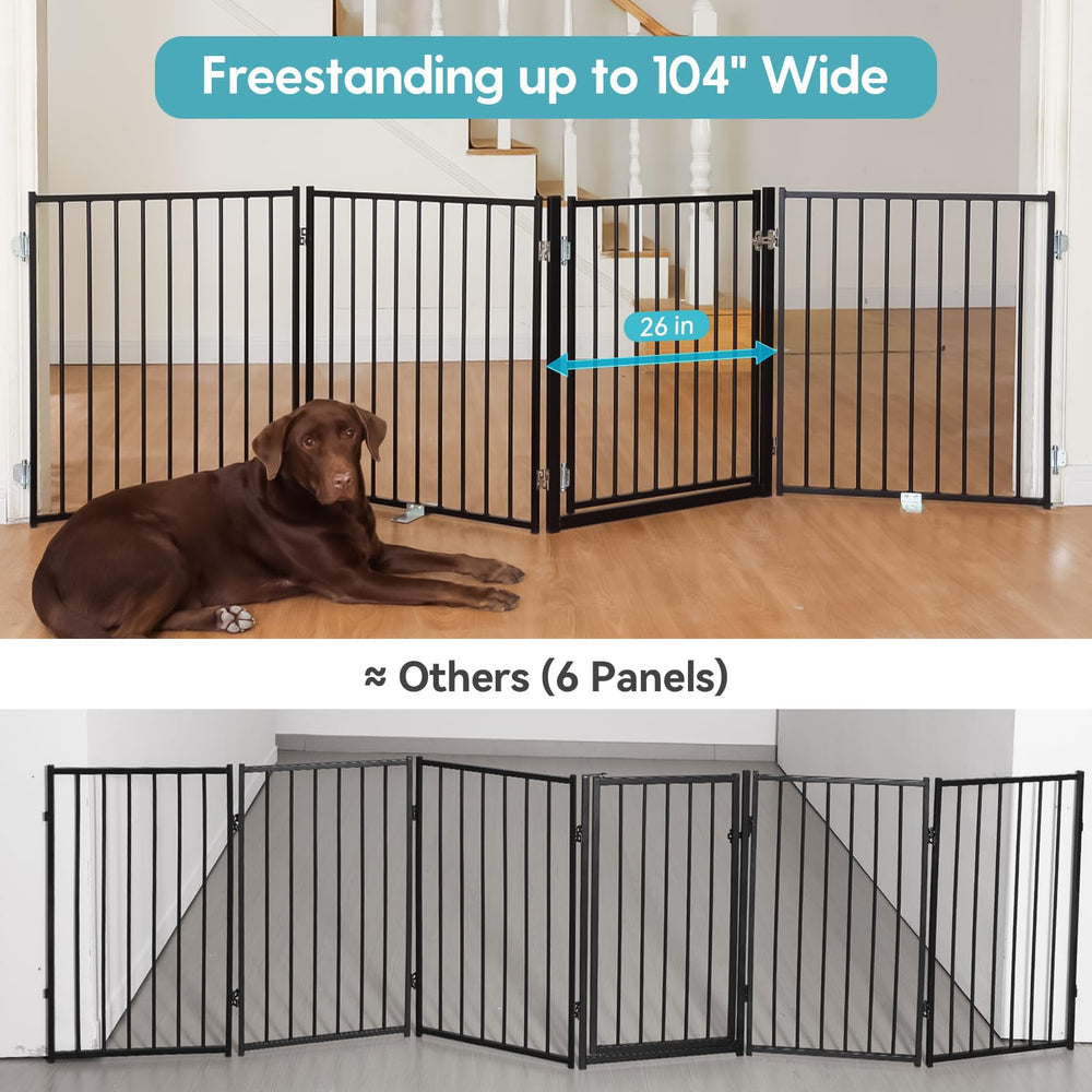 No Pawblems foldable gate with 360 hinges enables flexible shapes for spaces