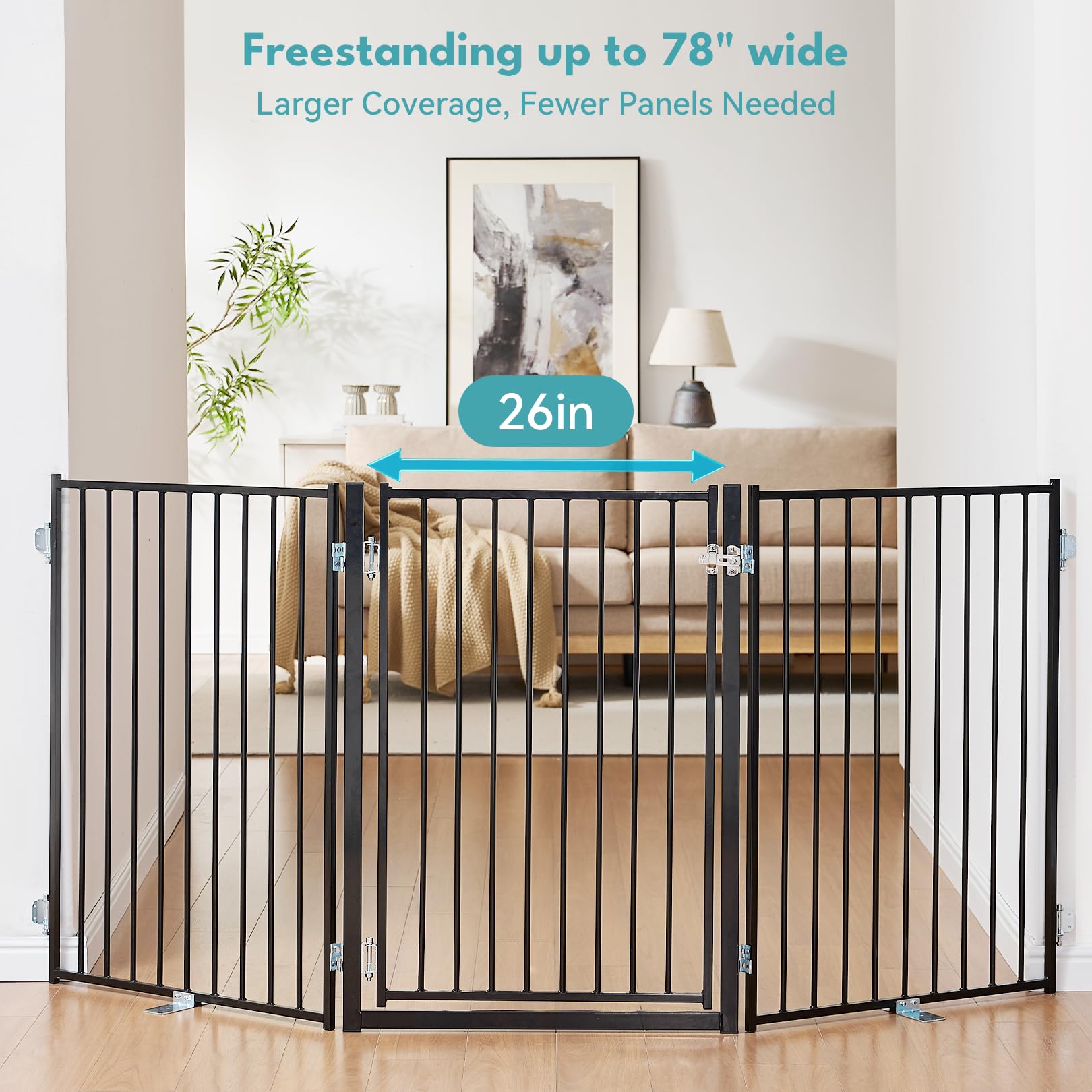 No Pawlems foldable panels with 360-degree hinges for flexible layouts.