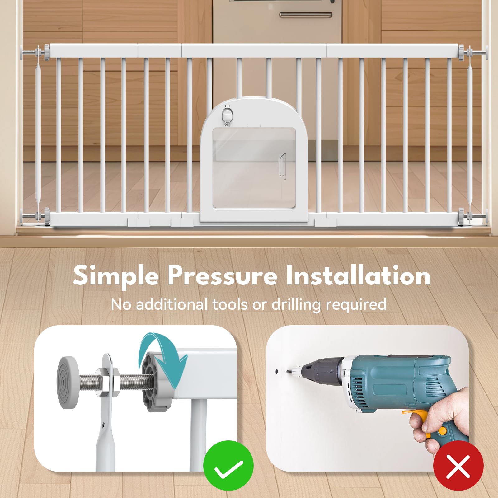 No Pawblems metal frame durability stands up to energetic pets