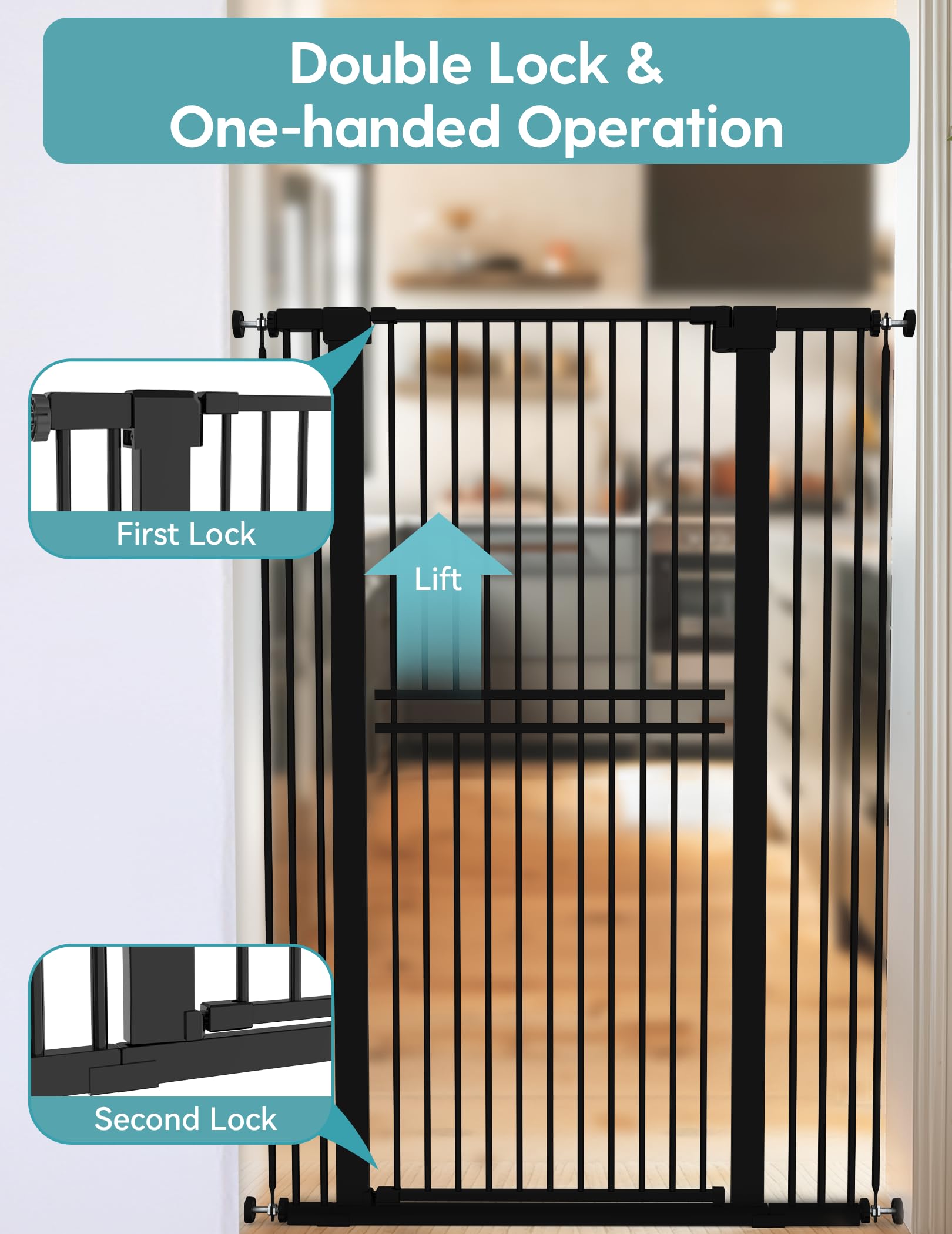 No Pawblems pressure-mount installation for tool-free setup