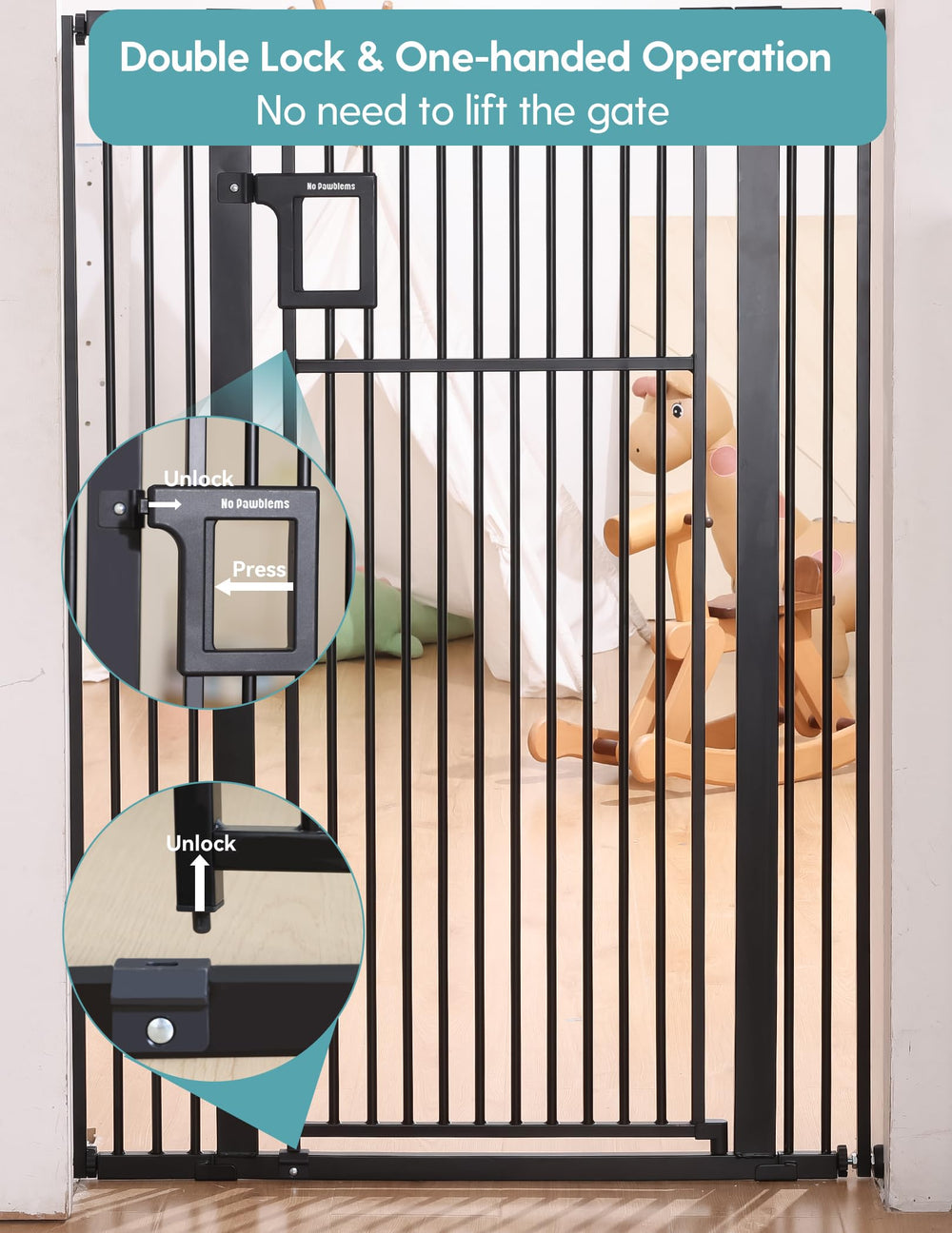 No Pawblems wall-mount configuration demonstrates width extension options.