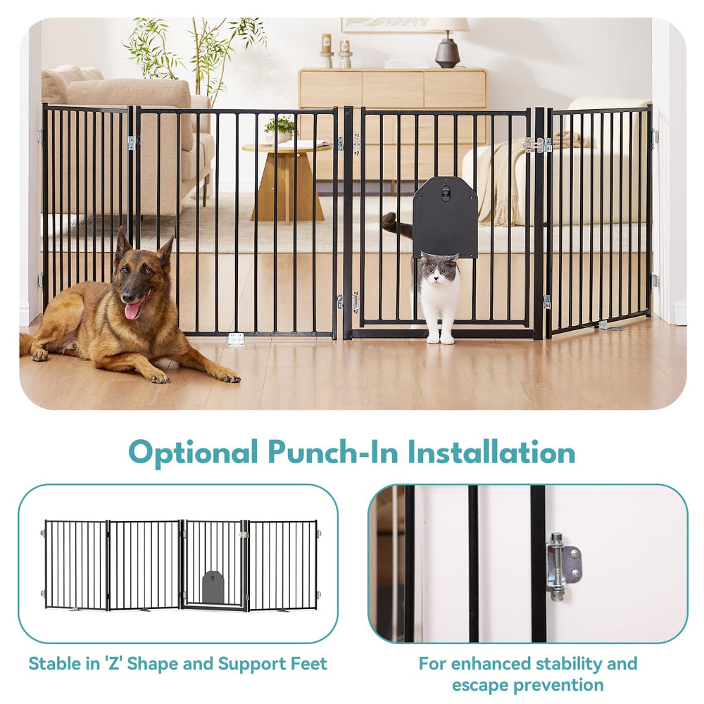 No Pawblems walk-through door lets pets pass freely and safely.