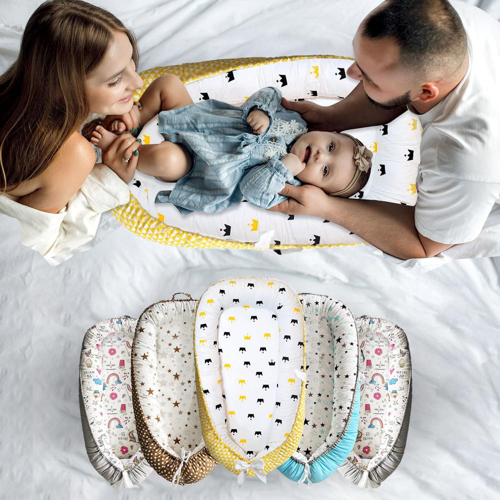 NobleSelect newborn gift idea in a safe, comfy nest