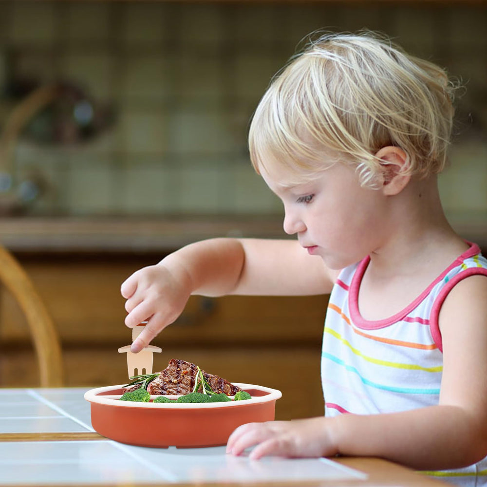 nohlerlife plate stays stable on highchairs during meals