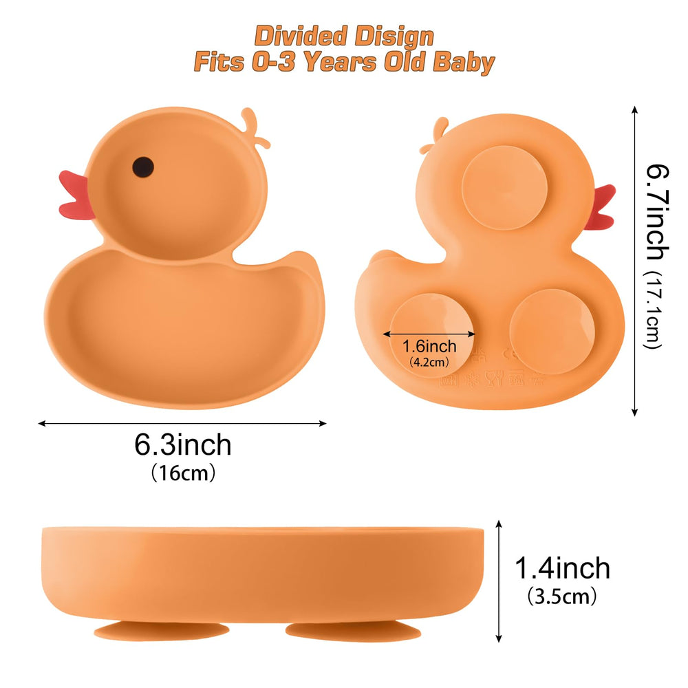 Nohlerlife BPA-free silicone ensures safe, flexible mealtime.
