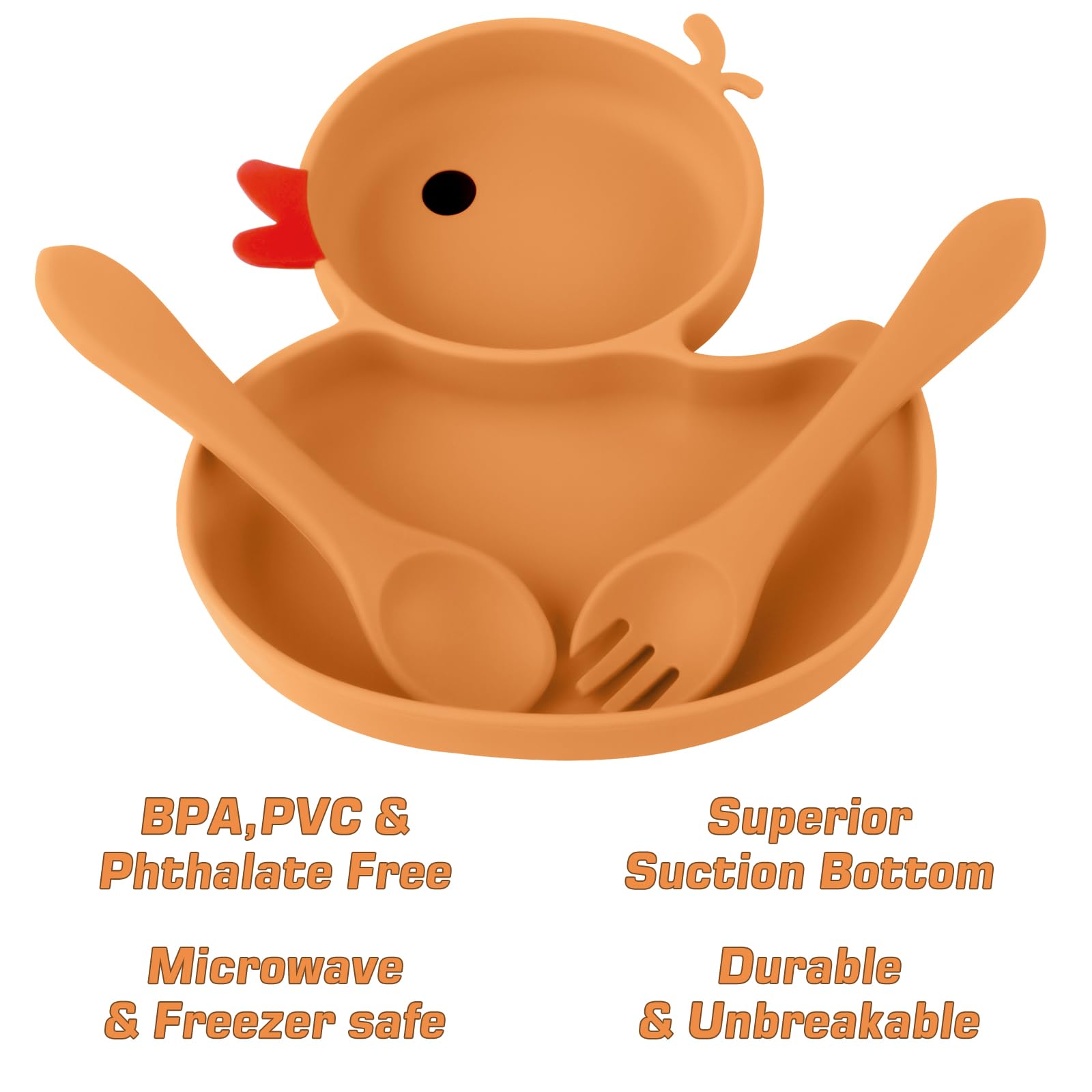 Nohlerlife compact travel size plate fits in a diaper bag.