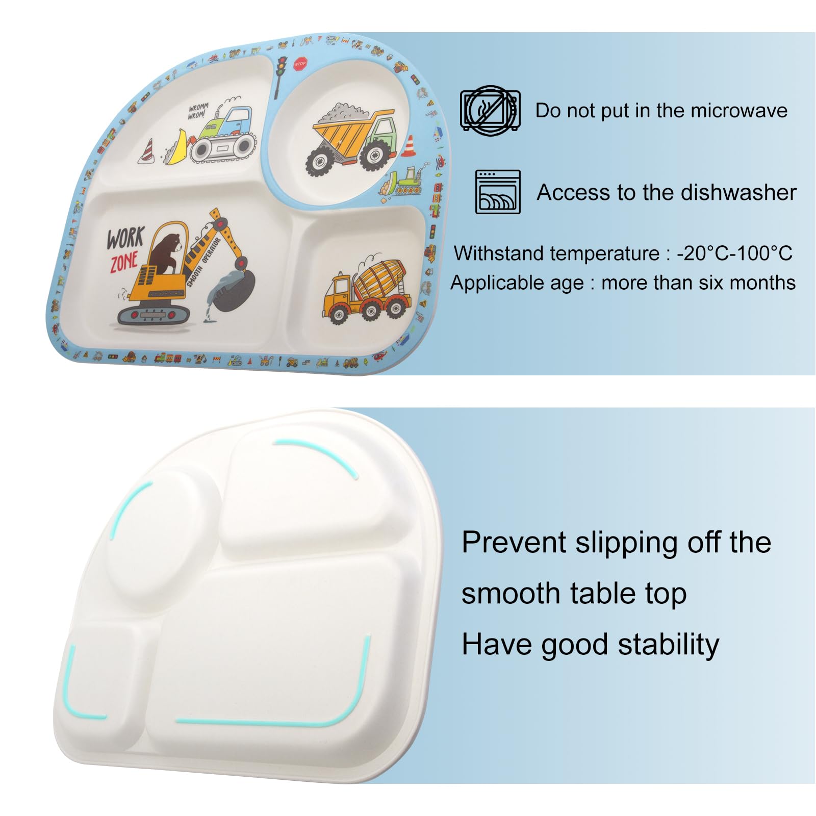 Nohlerlife Kids Feeding Set cup features animal design for little hands