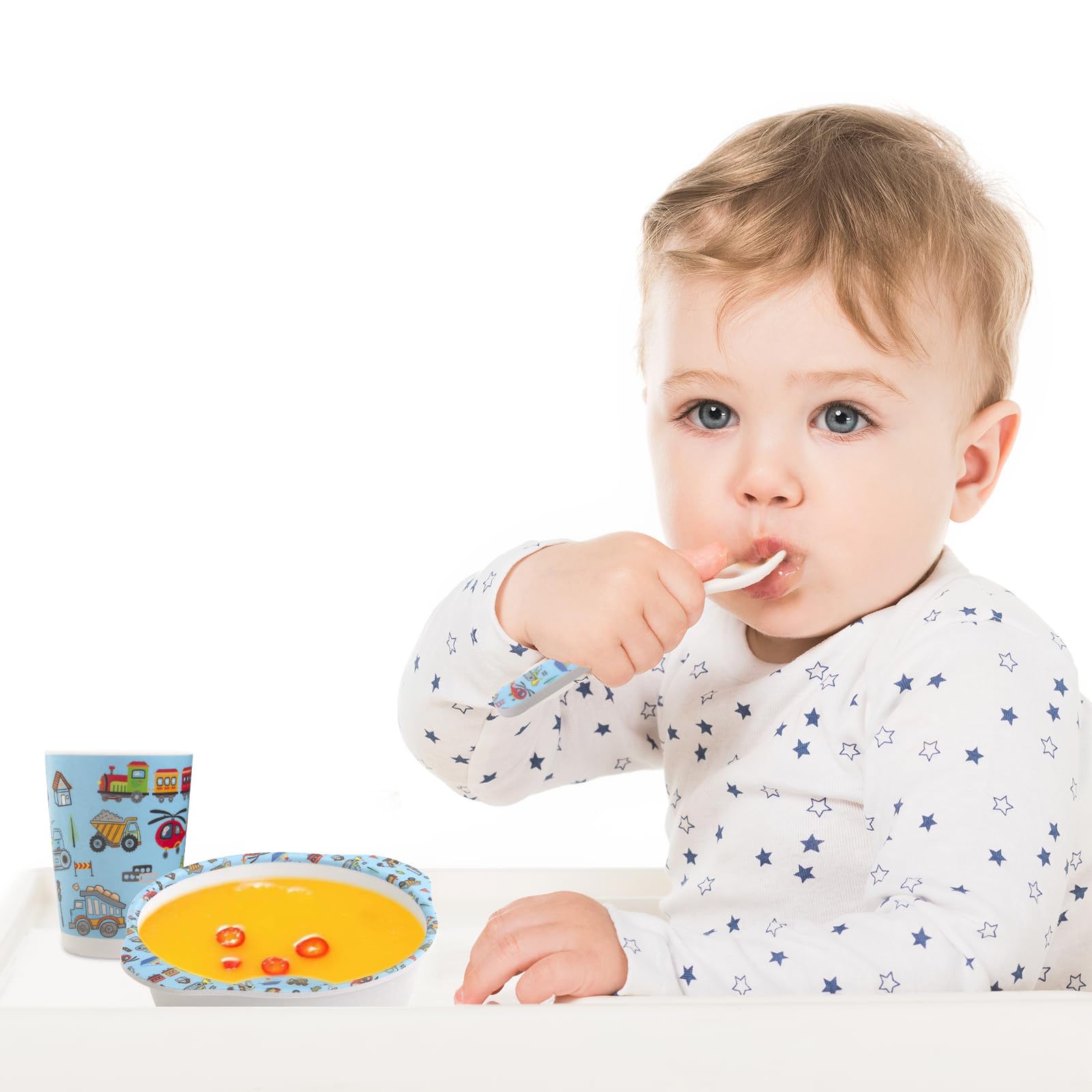 Nohlerlife fork with soft handle helps toddlers feed