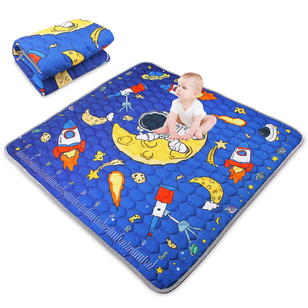 Nohlerlife mat bottom with non-slip dots blue base on floor