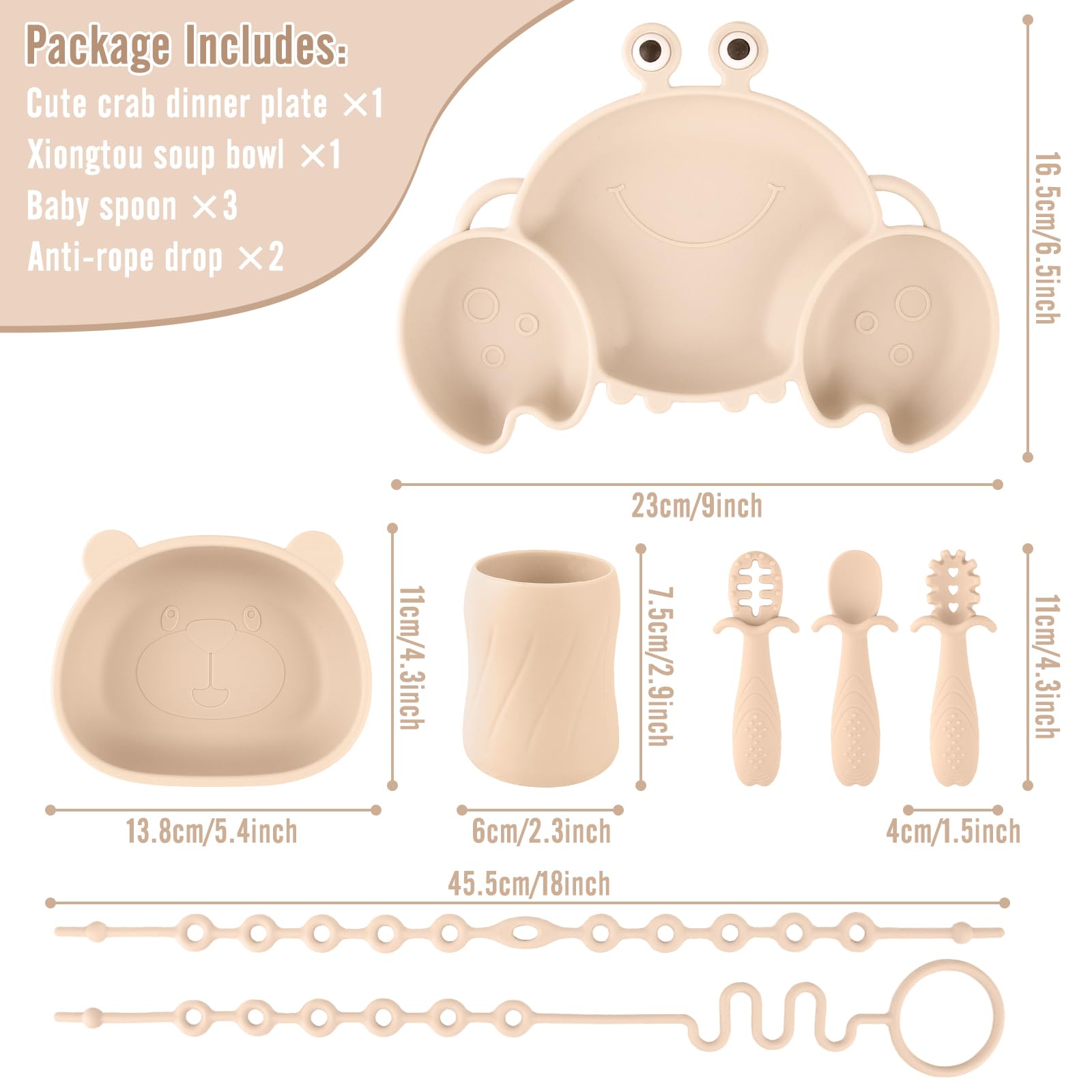 Nohlerlife crab-pattern plate adds fun visual appeal to mealtime.