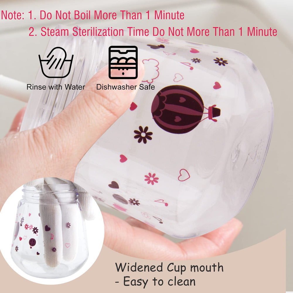 nohlerlife Sippy Cup is top-rack dishwasher safe for quick cleaning.