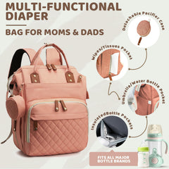 Noiclub diaper bag backpack available in seven colors for boys and girls.