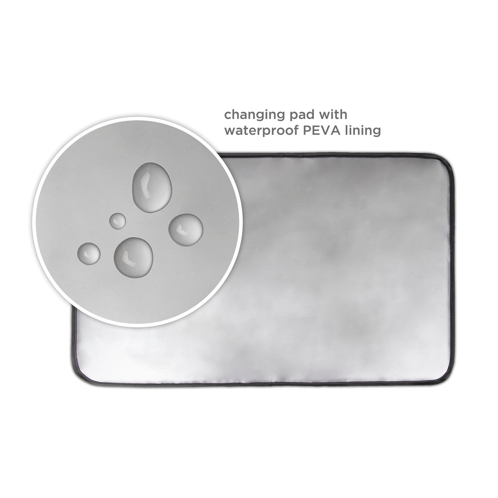 NoJo Baby Boom Gear removable waterproof changing pad for on-the-go changes.