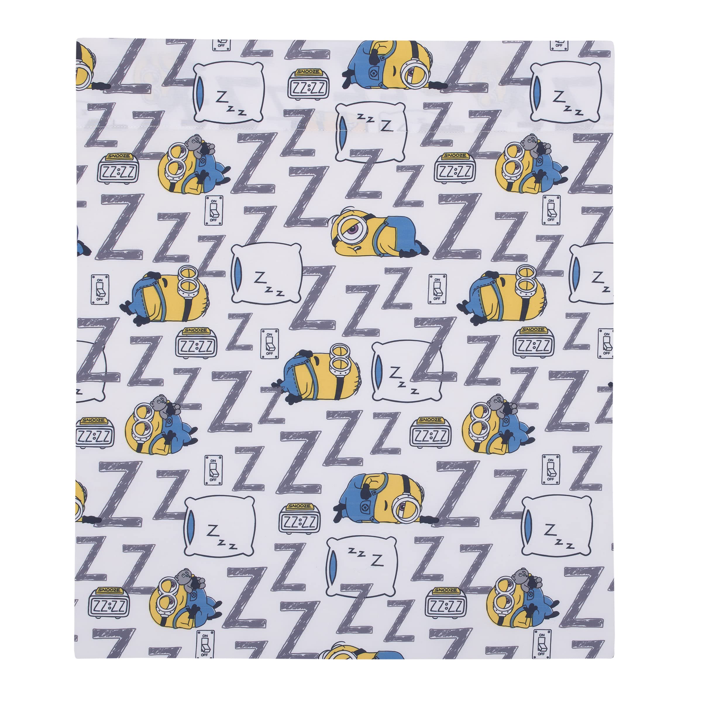 NoJo Illimuniation Lazy Minions reversible pillowcase offering versatile look