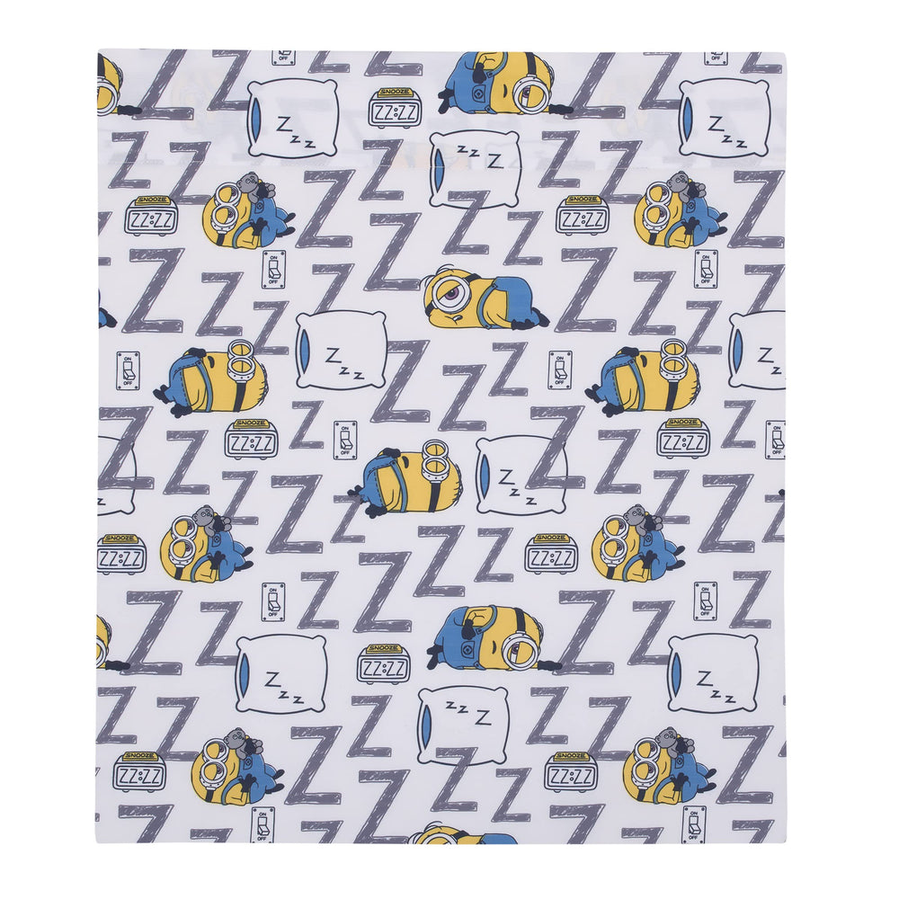 NoJo Illimuniation Lazy Minions reversible pillowcase offering versatile look