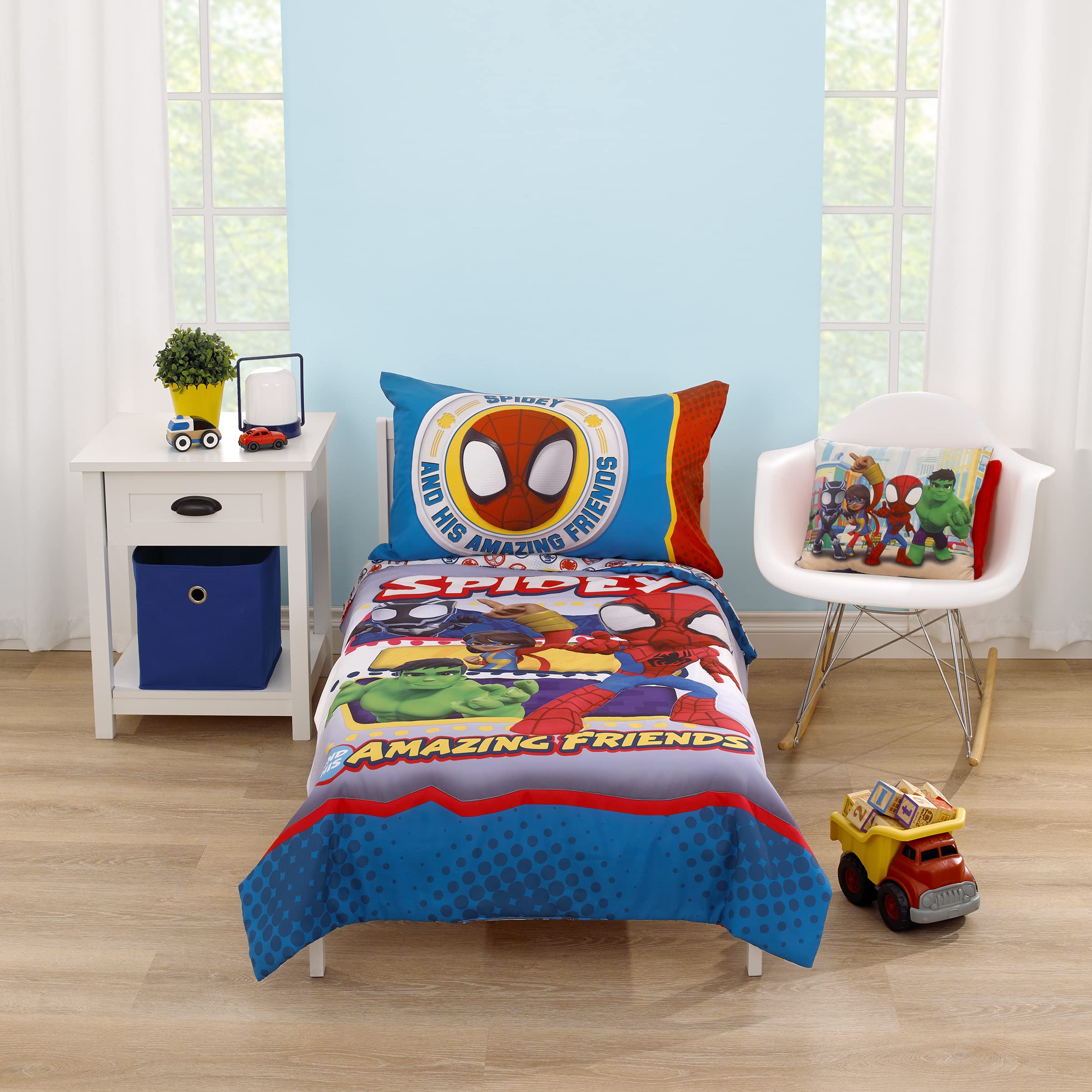 NoJo Marvel Spidey comforter with bold hero graphics for imaginative bedtime