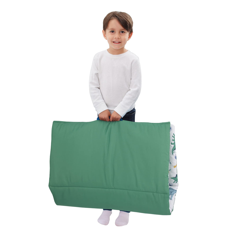 NoJo nap mat is machine washable for easy cleaning.