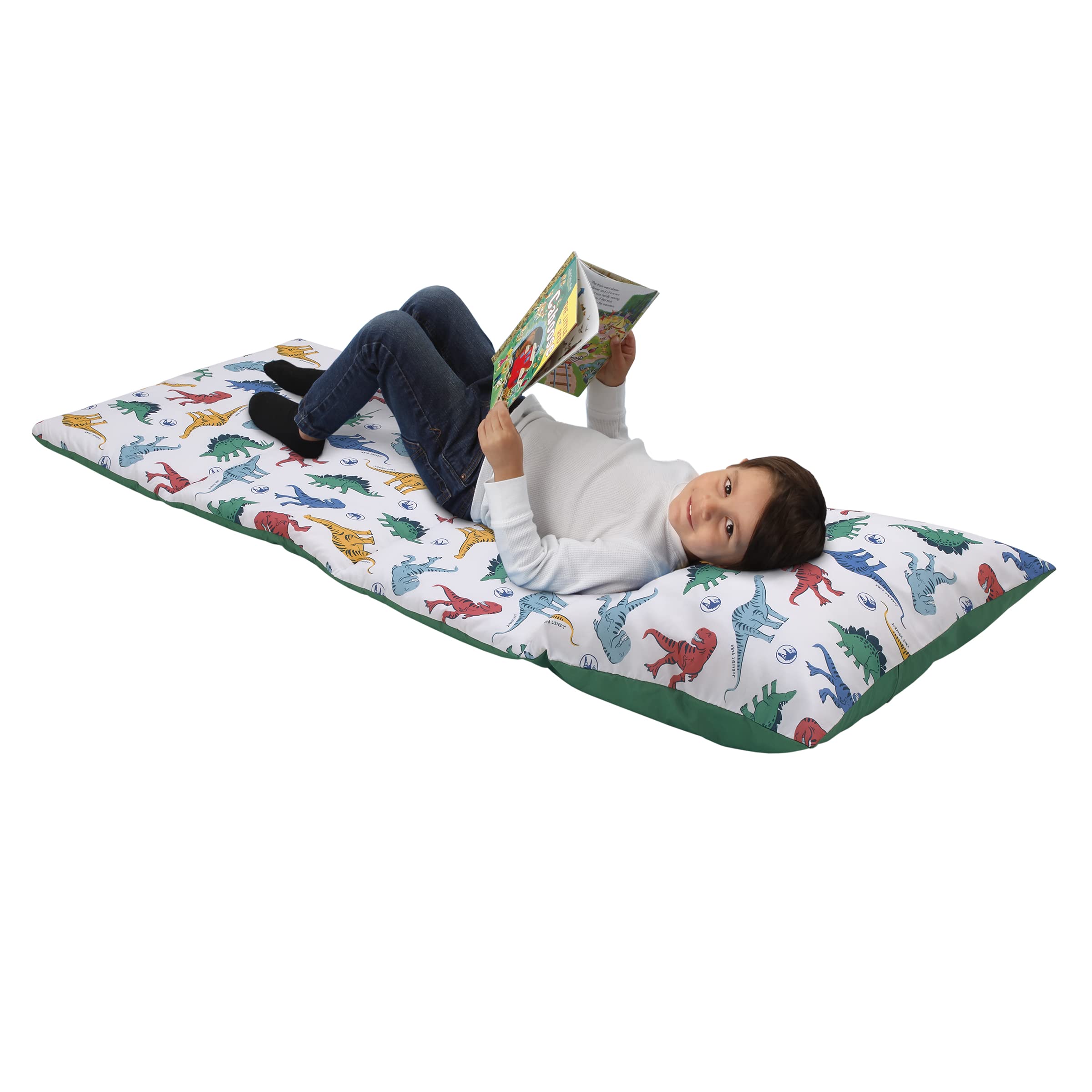 NoJo nap mat folded for quick travel and compact storage.