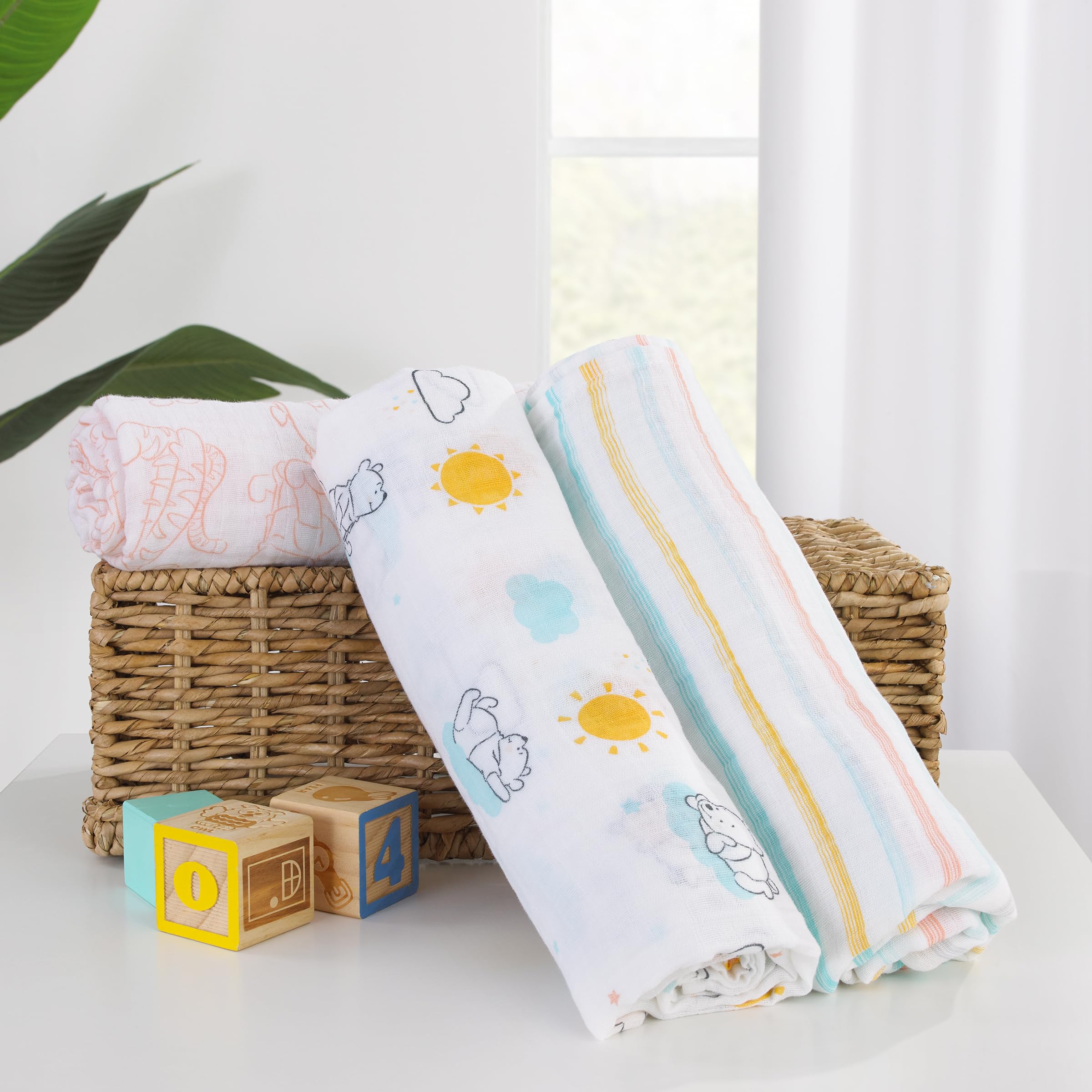 NoJo cotton muslin swaddle is lightweight and skin-friendly for delicate mornings.
