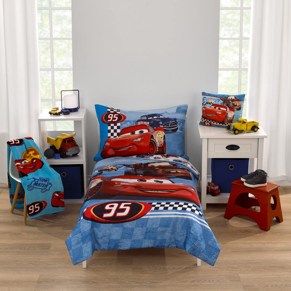 NoJo Radiator Springs plush blanket durable and easy to care for.
