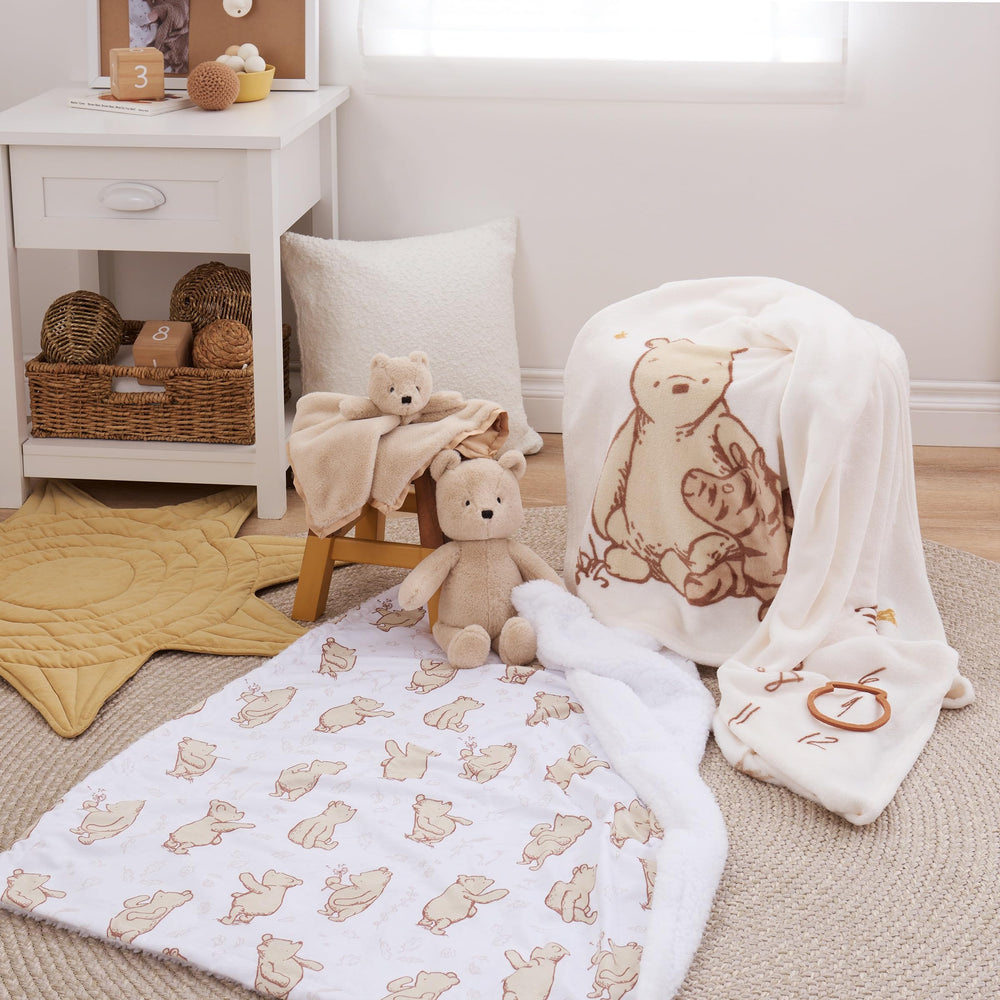 NoJo Disney classic milestone blanket; machine washable and keepsake quality