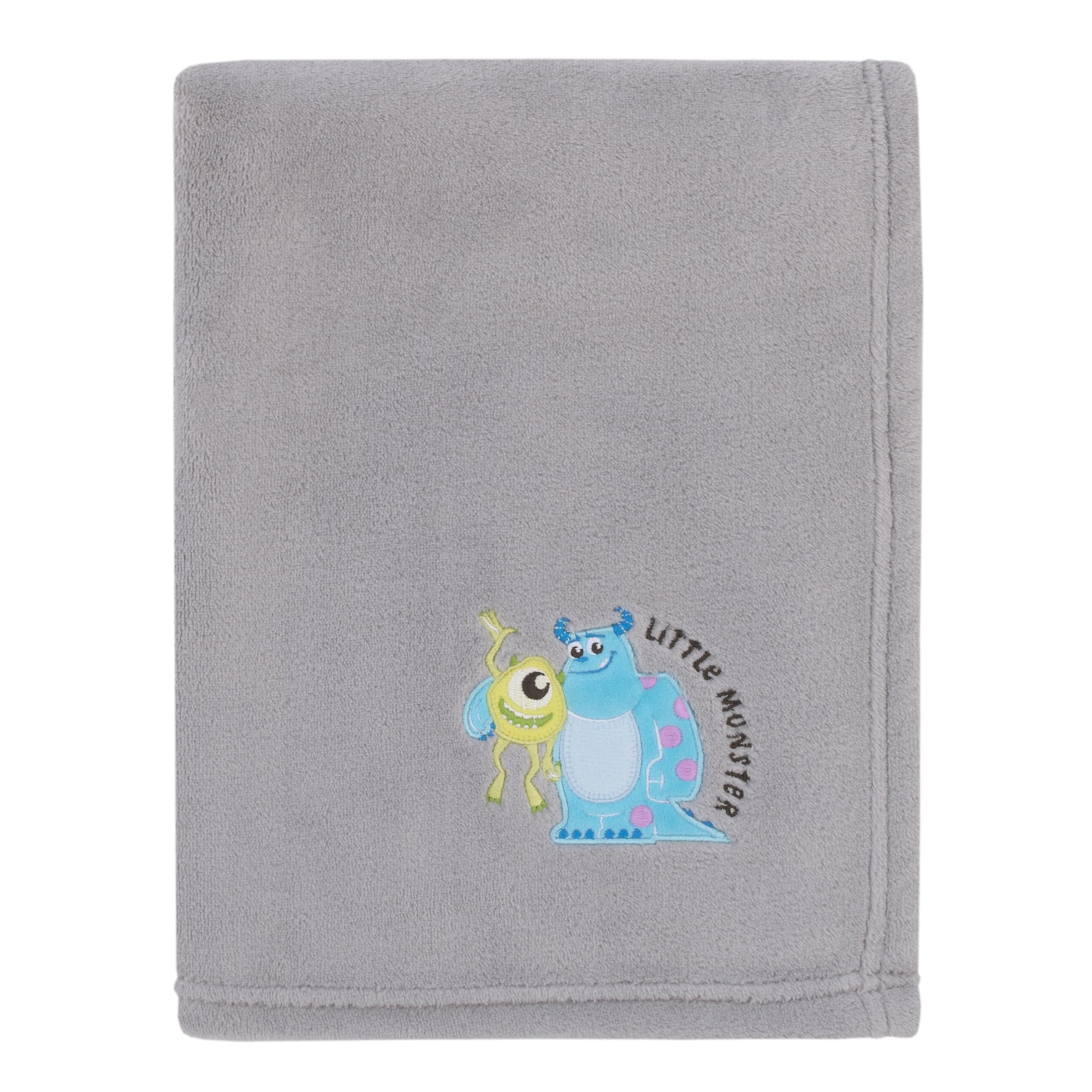 NoJo Disney Monsters, Inc. Sully and Mike applique blanket for cozy cuddle moments