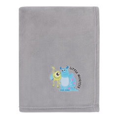 NoJo Disney Monsters, Inc. Sully and Mike applique blanket for cozy cuddle moments