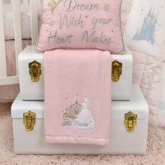 NoJo Disney Princess Enchanting Dreams embroidered carriage detail enhances magical playtime softness.