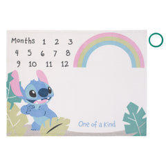 NoJo Disney Stitch Milestone Blanket offers a photo-op month with plush softness.