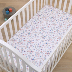 NoJo Toy Story crib sheet machine washable for easy care and quick refresh.
