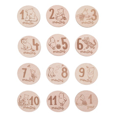 NoJo Disney Winnie the Pooh milestone 1 month card for adorable monthly memories