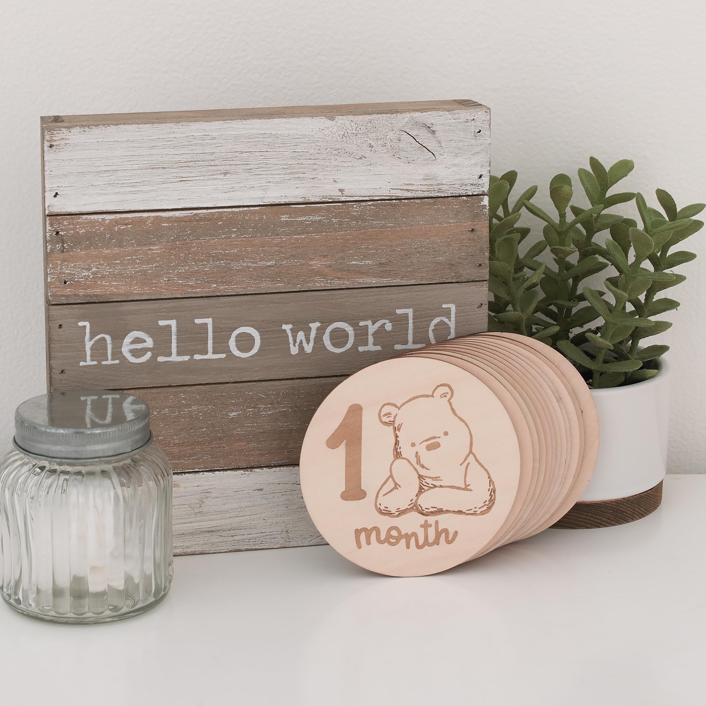 NoJo Winnie the Pooh 3 month card highlights playful poses for social posts