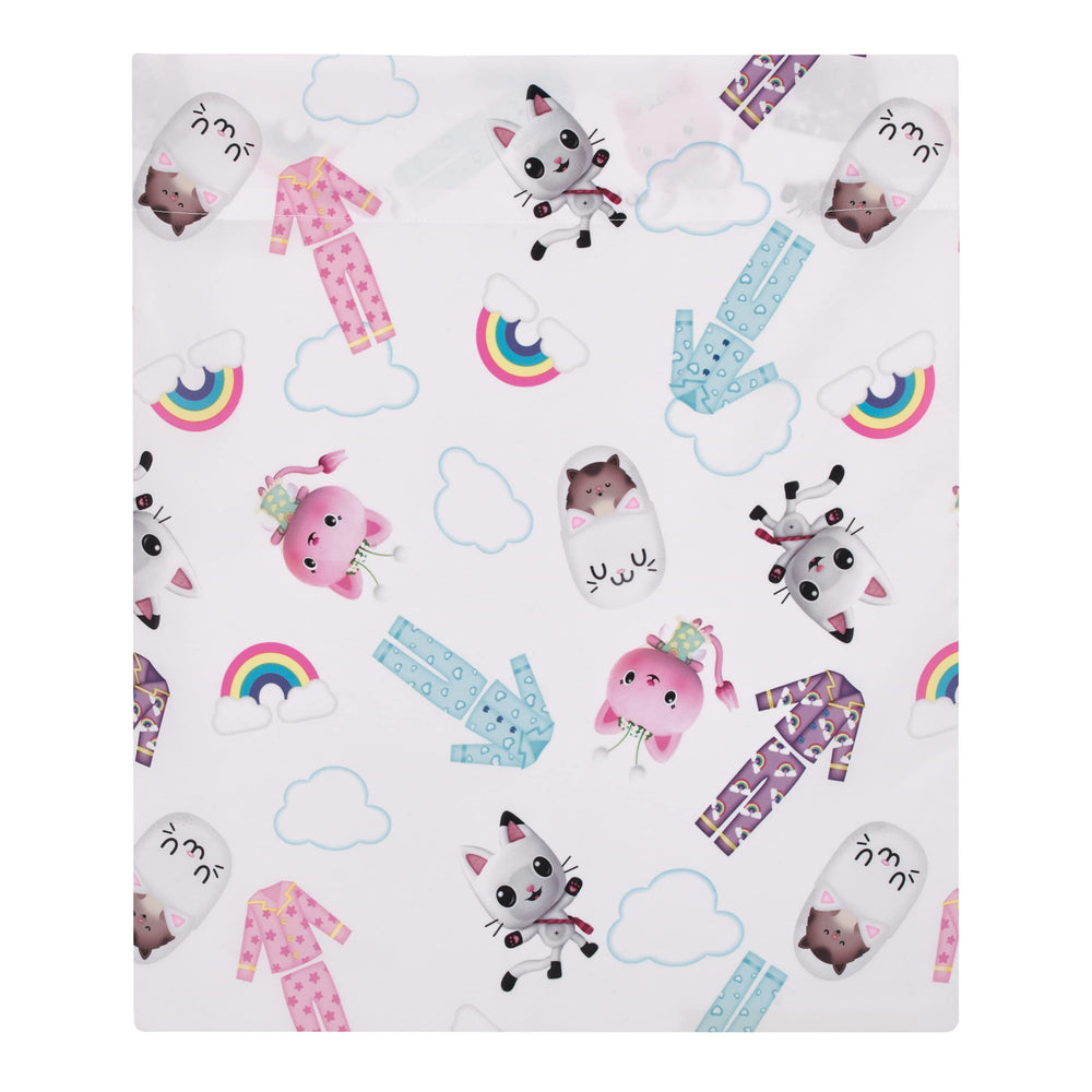 NoJo DreamWorks Gabby's Dollhouse reversible pillowcase shows Dream It Up and Kitty Fairy.