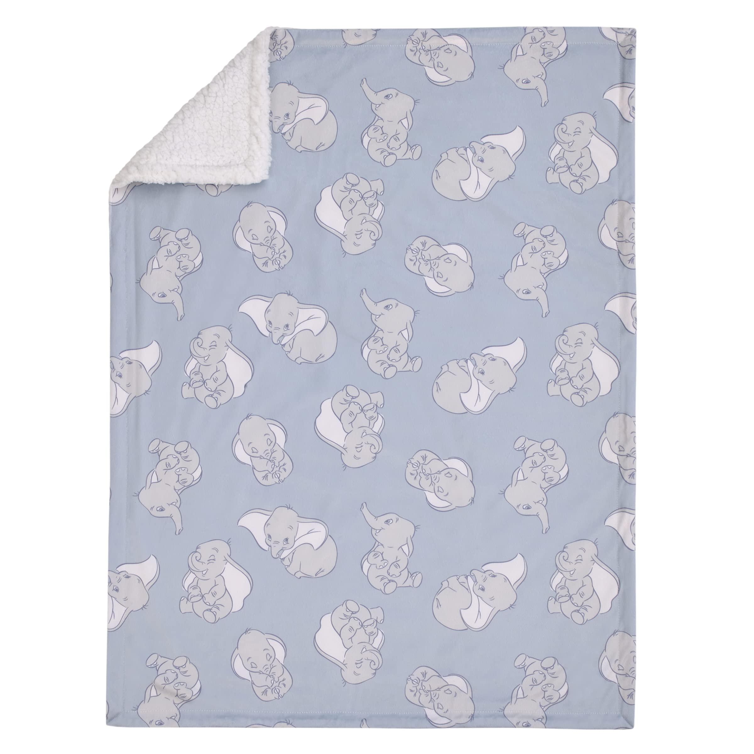 NoJo Dumbo blanket white sherpa back for extra warmth