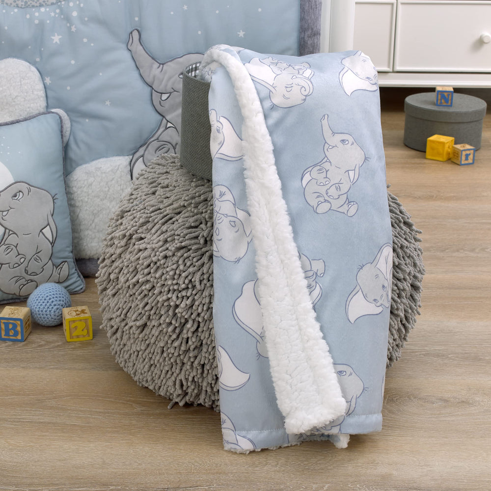 NoJo Dumbo blanket measures 30x40 inches for versatile use