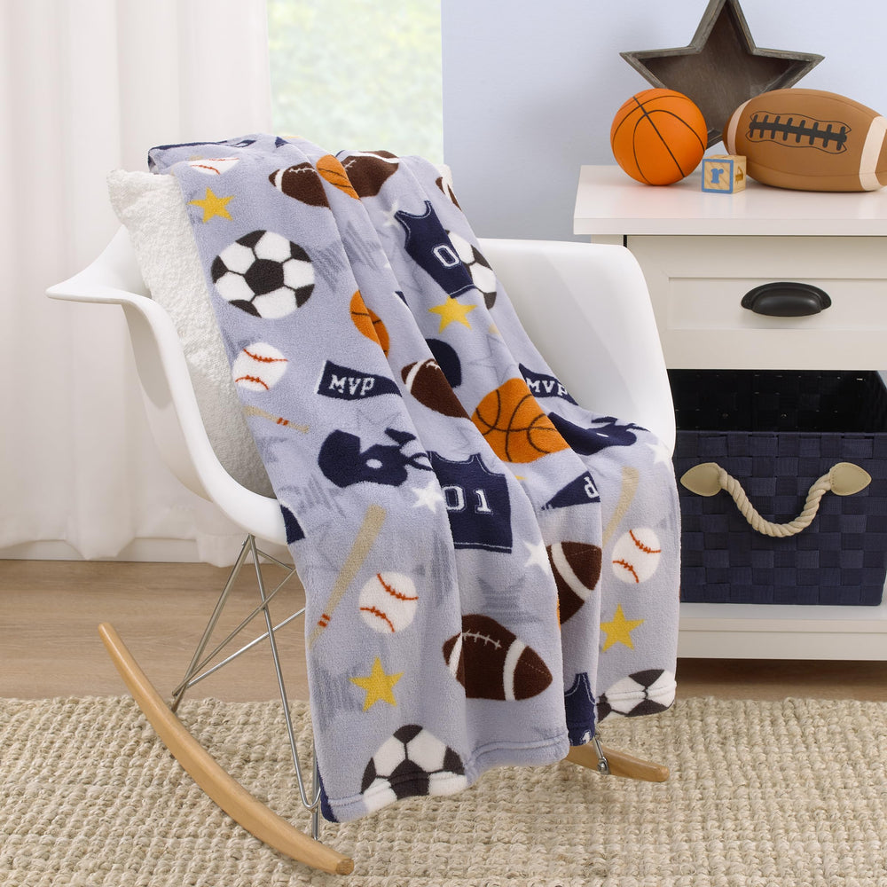 40x50 inch NoJo sports blanket ideal for naptime and car trips