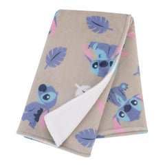 NoJo Stitch gray plush with sherpa back for extra warmth